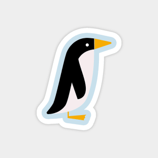 Penguin Party – Retro Penguins in Blue Magnet