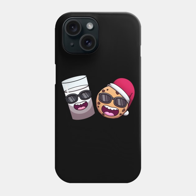 Cool Christmas Milk And Cookie Phone Case by TheMaskedTooner