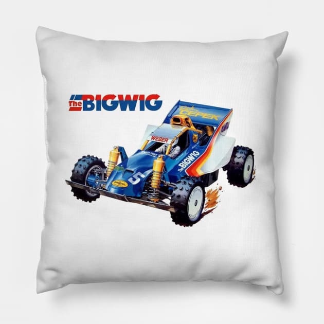 Classic Radio Controlled Race Car - BigWig Pillow by Starbase79