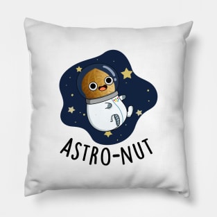 Astro-nut Cute Nut Astonaut Pun Pillow