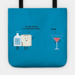 We are invited to a birthday party Tote