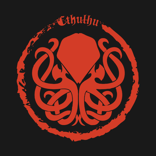 Cthulhu Logo Red by Milena93