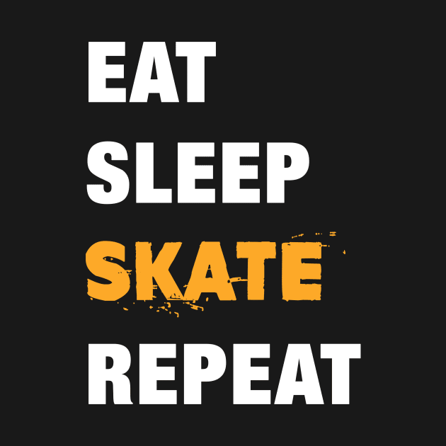 Eat, Sleep, Skate, Repeat Funny Cute Gift by koalastudio