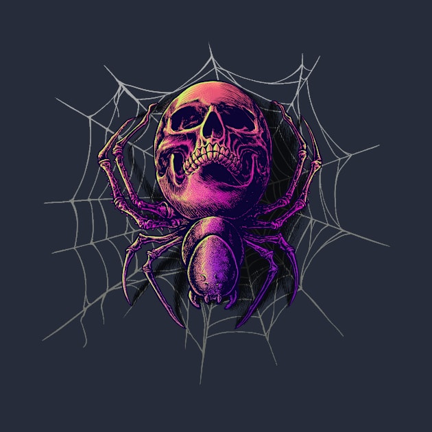 Spider skull by Inkmoist