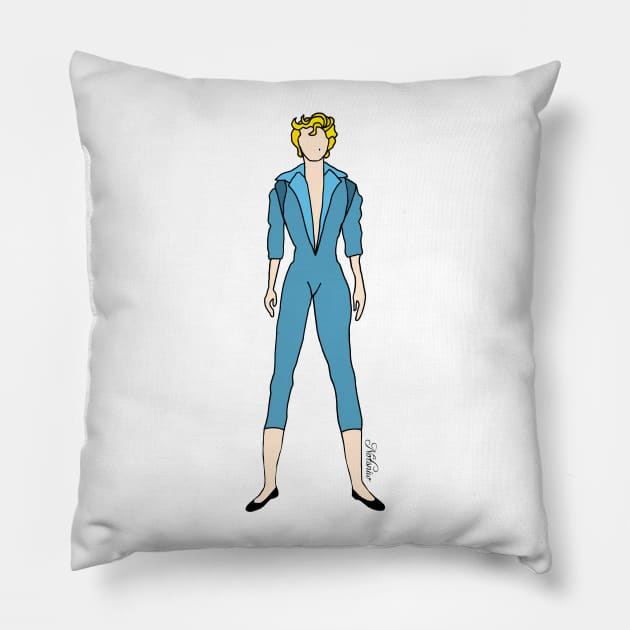 Blue Turquoise Suit Pillow by notsniwart