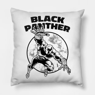 Vintage Black Panther Pillow