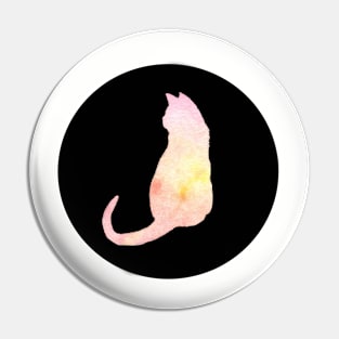 Cat - Soft Summer Silhouette Pin