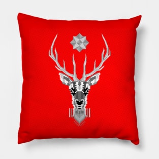 Silver Deer Pillow