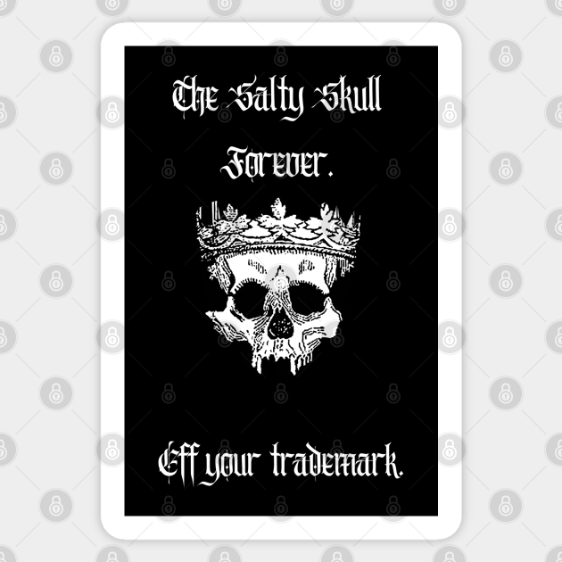 Discover The Salty Skull - Skull - Sticker