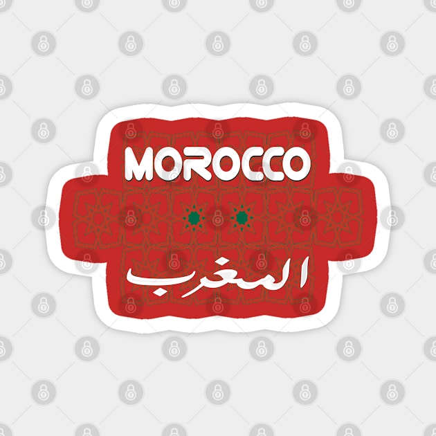 Morocan DNA Morocco's Pulse Uniting as One Heart Support Morish Magnet by Mirak-store 