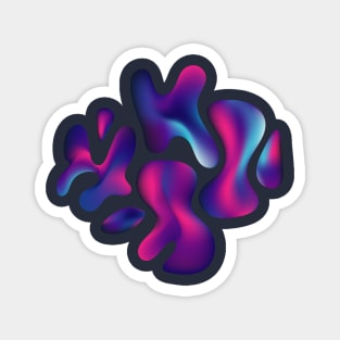 Abstract Colorful Liquid Magnet