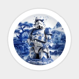 Blue China Storm Trooper Magnet