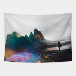 Delusive activities A Colorful Negative Space Art Tapestry