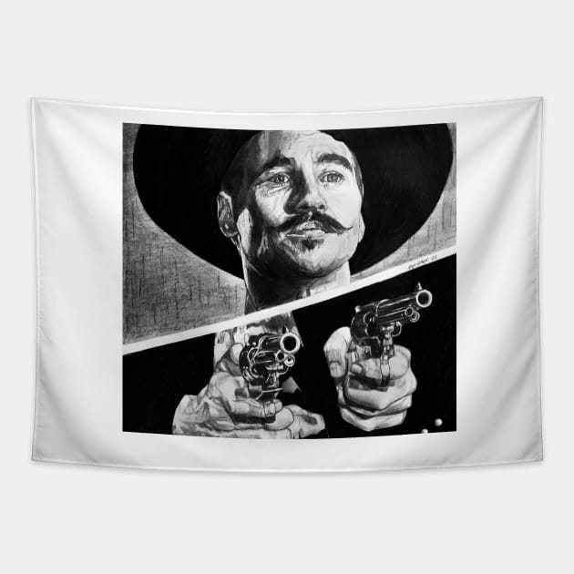 Doc Holliday Tapestry by BryanWhipple