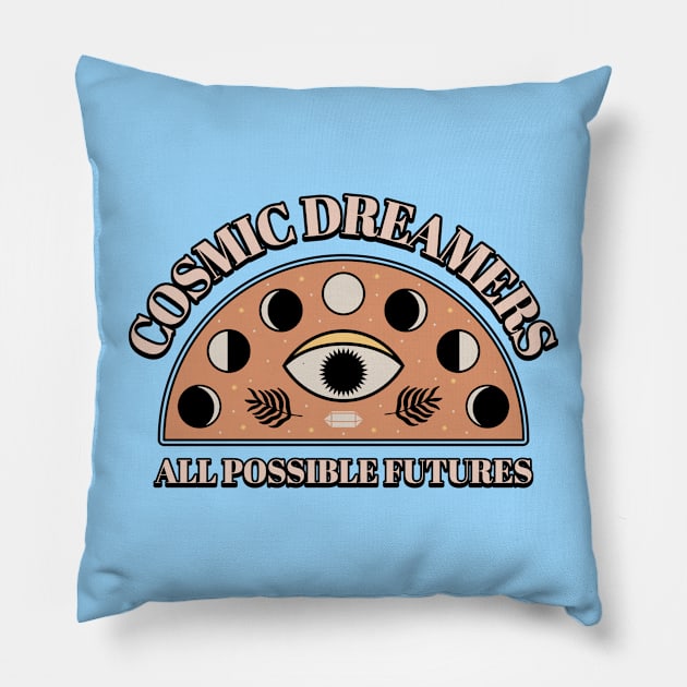 Cosmic Dreamer Mystical Spiritual Esoteric Pillow by Tip Top Tee's