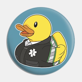 Cute Paramedic Rubber Ducky Cartoon Pin