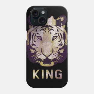 Tiger king's crown vintage look 80s Phone Case