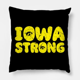 Iowa Strong // Retro Typography Design Pillow