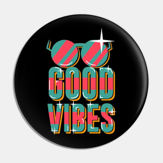 Good Vibes Pin by Artmoo