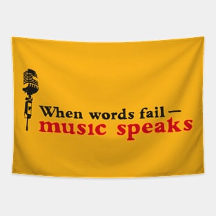 Music speaks Tapestry