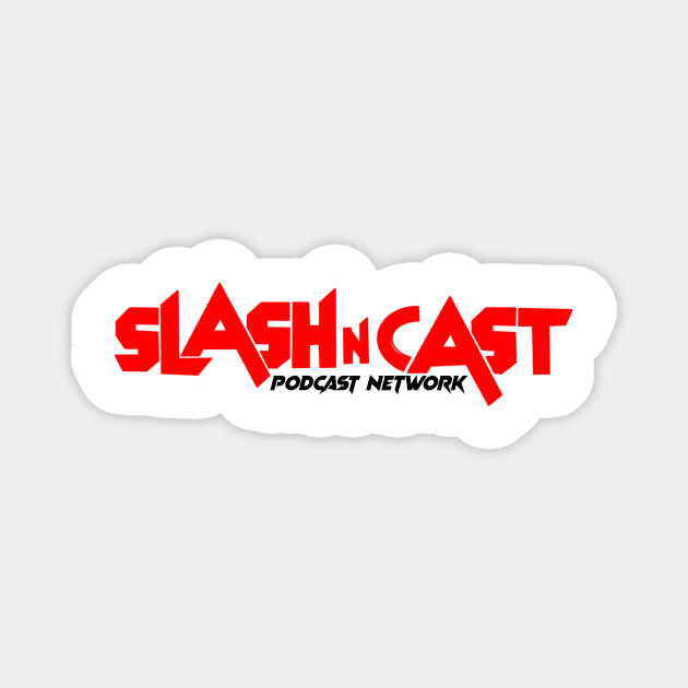 Slash 'N Cast Podcast Network | Black Logo Magnet by Slash 'N Cast Podcast Network