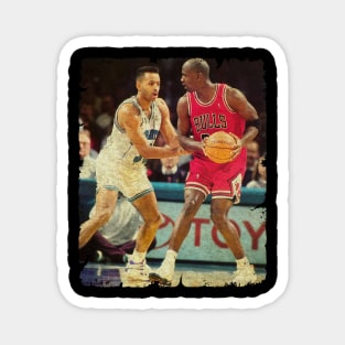 Michael Jordan vs Dell Curry Magnet