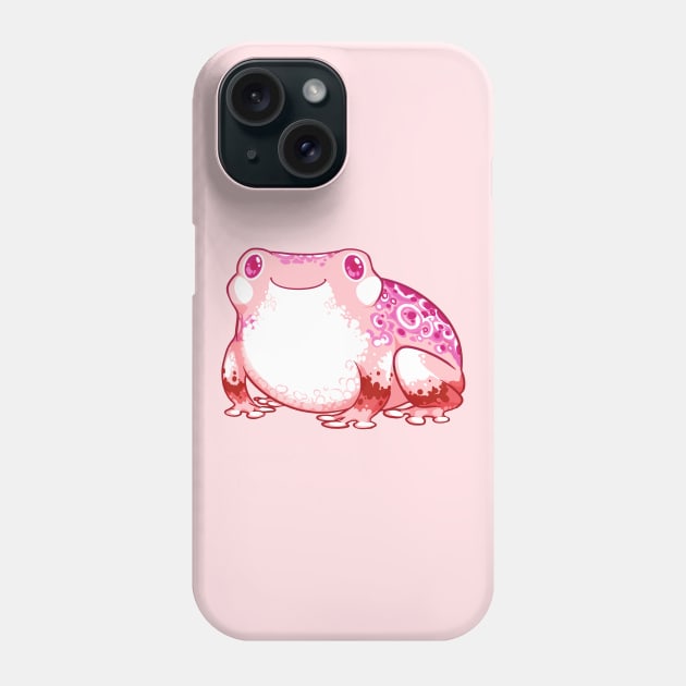 LESBIAN PRIDE FROG Phone Case by SmalltimeCryptid