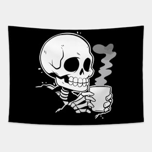 Funny Skeleton Goth Men Women Funny Halloween Tapestry