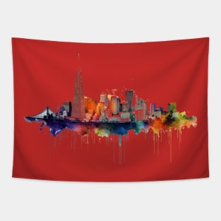 San Francisco Skyline Tapestry