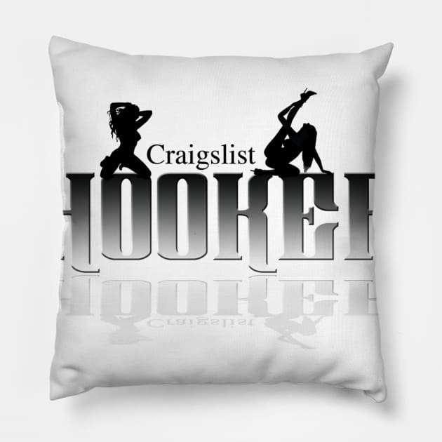 SLBBL Vintage 2011 Craigslist Hookers Pillow by SundayLazyboyballers