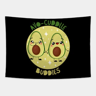 Funny and Cute Avocado Buddies Tapestry