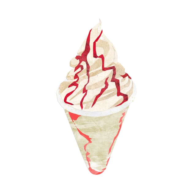 Ice lolly - raspberry ripple cup DELUXE by Babban Gaelg