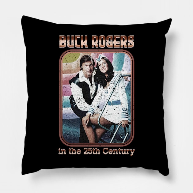 retro buck rogers duet Pillow by bikorongae