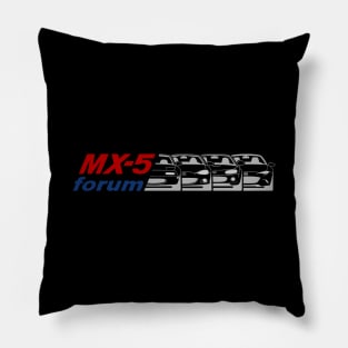 MX5-Forum logo Rojo+Azul+Gris Pillow