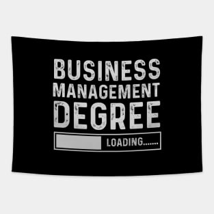 Business Management Degree Loading Funny Graduation Tapestry