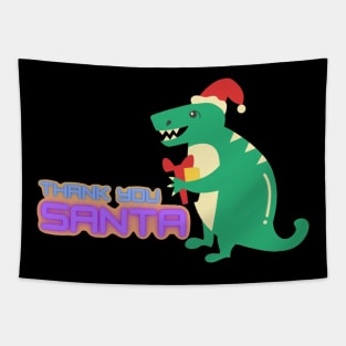 Thank You Santa Dinosaur Tapestry