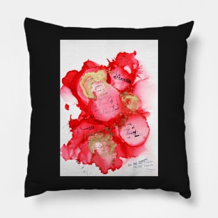 In my heart (happy art) Pillow