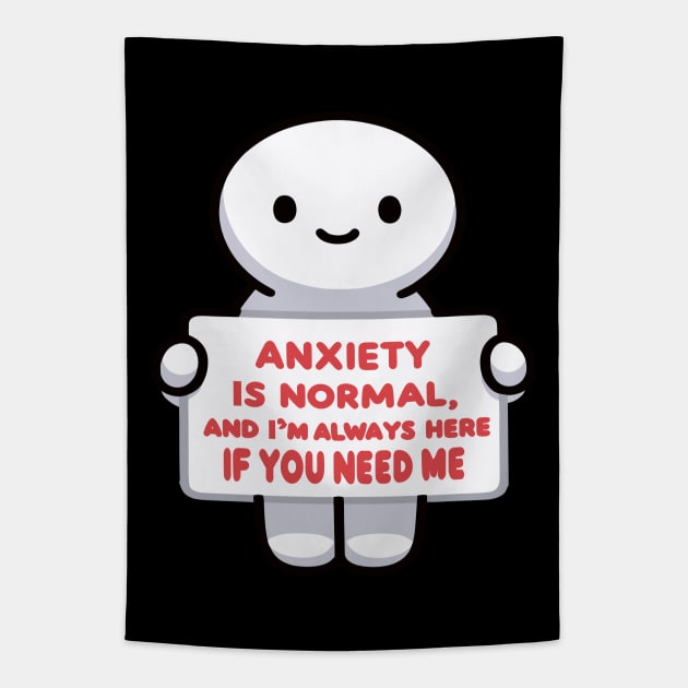 Anxiety Is Normal Tapestry by maknatess