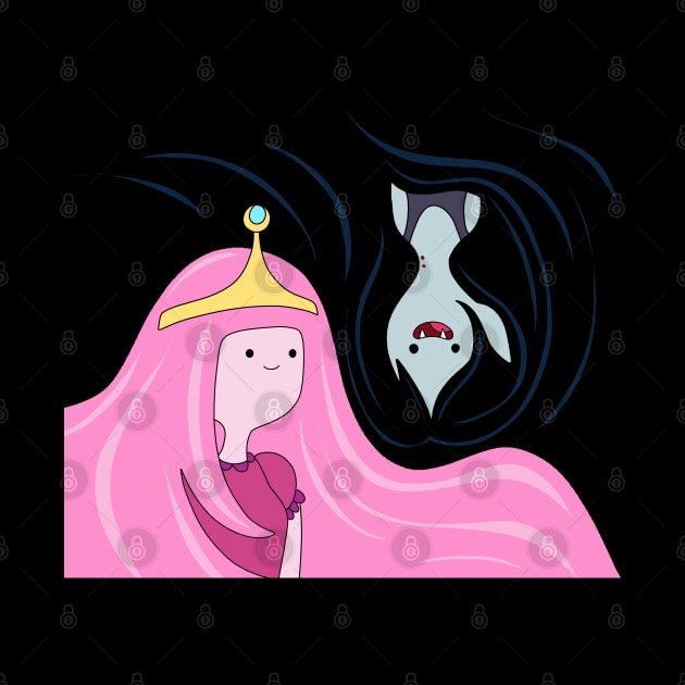 Princess Bubblegum and Marceline by valentinahramov