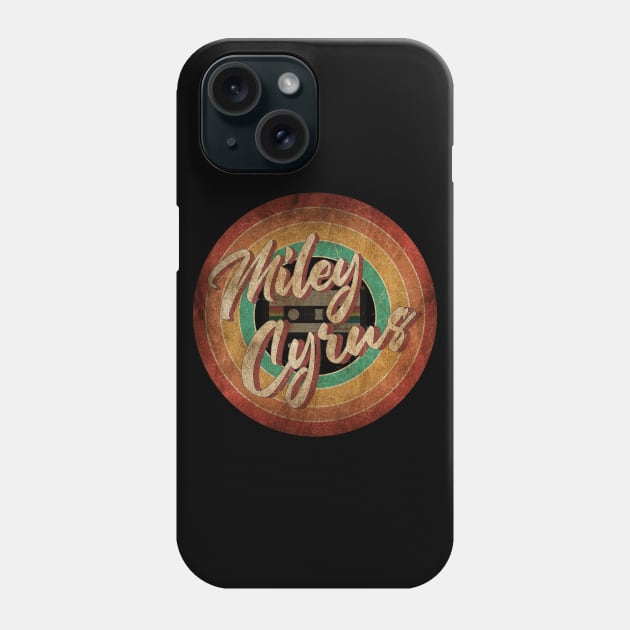 Miley Cyrus Vintage Circle Art Phone Case by antongg