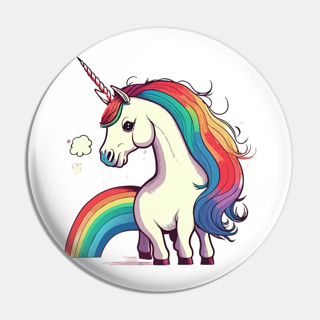 LGBTQIA+ Unicorn Pin by RedGraph