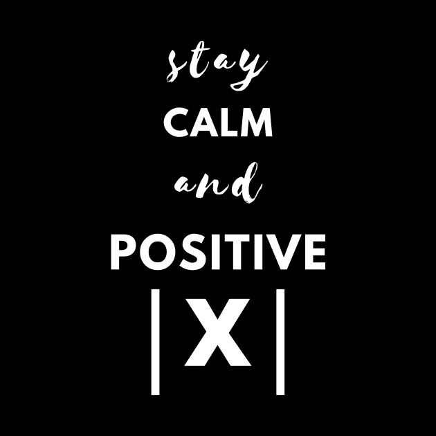 Stay Positive Math Shirt, Math Tee for Math Majors, Mathematics T-Shirt for Men and Women, Mathematics Gift for Math Genius by flooky