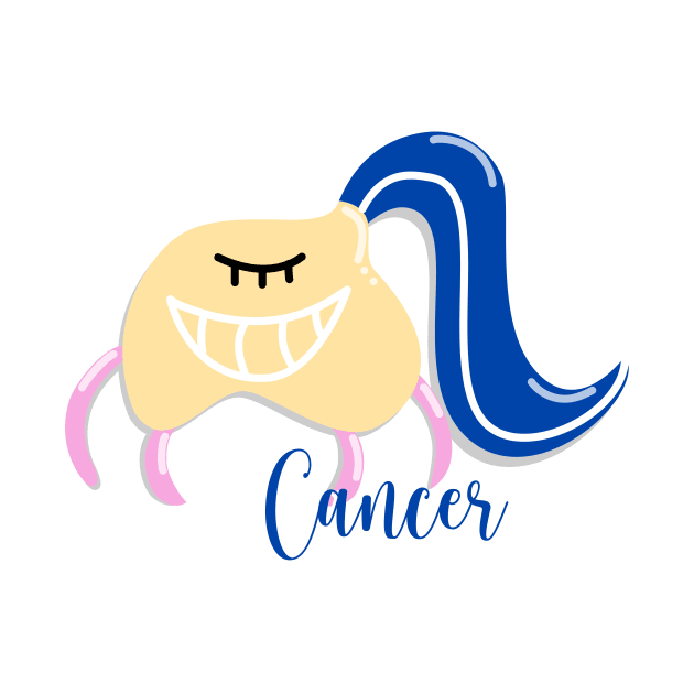 12 Zodiac Signs Astrology - Cancer by FnDoodle