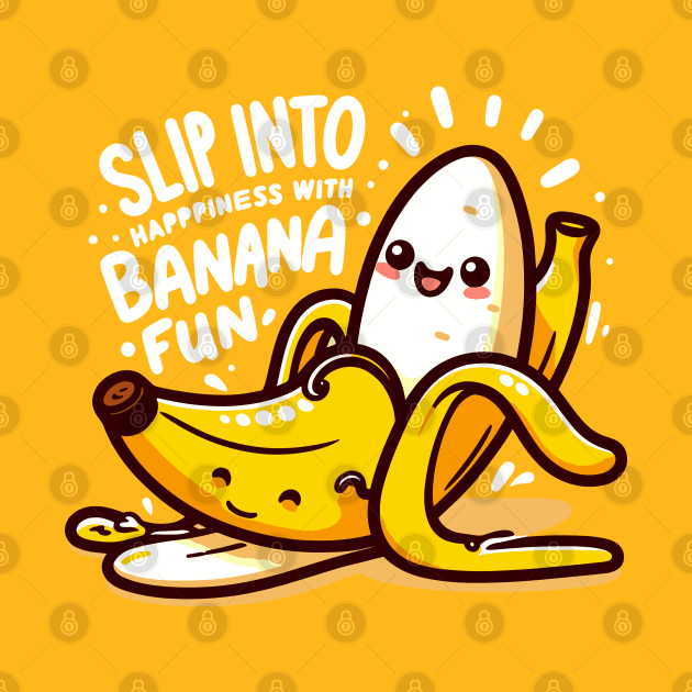 slip into happiness with banana fun by AOAOCreation