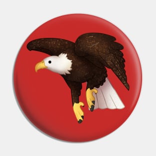 Cozy Bald Eagle Pin