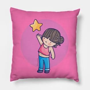 Reaching a Star Pillow