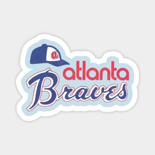 Atlanta Braves - Hank Aaron era 1970s Cap and Logo Magnet