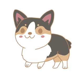 Chibi Corgi - Tricolor Version T-Shirt