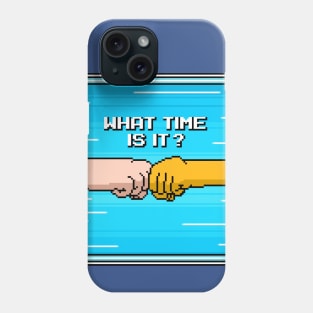 What Time Is It? Adventure Time pixel art Phone Case