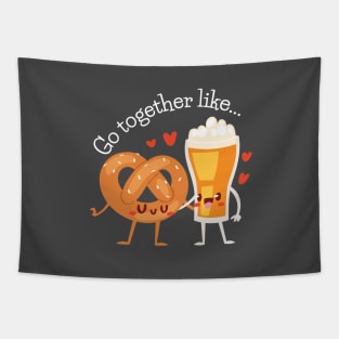 Go together like... Beer and Pretzels Tapestry